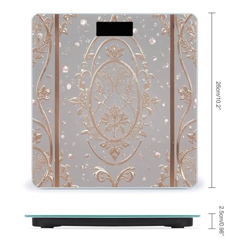 Báscula digital de baño con pantalla LED clara de 10x10 in miniatura 2