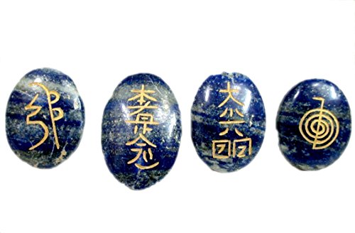 Jet New Lapis Lazuli Usui Reiki Healing Set Free Booklet Jet International Crystal Therapy Chakra Balancing Meditation Gemstone Spiritual Energized Positive Mental Peace Prosperity Growth Bonding Relationship De-Stress Anxiety Reduction Massage Crystal Therapy Psychic Gift Anniversary Holistic Metaphysical Love India Asia Divine Quality A+ Pouch #TOP3