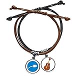 Size: The size of pendant is 2 cm (0.8 inch) in diameter. The length each bracelet is adjustable between 19cm â€“ 22.5 cm (7.4 inch â€“ 8.8 inch)