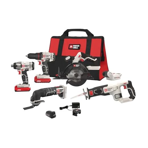 PORTER-CABLE 20V MAX Cordless Drill Combo Kit, 6-Tool (PCCK617L6)