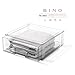 BINO | Stackable Storage Drawers, X-Large - Clear | THE CRATE COLLECTION | Storage Bins With Drawers | Bathroom Organizers | Under Sink Organizer | Vanity Cabinet Home Organization