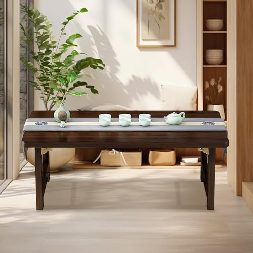 Table basse pliante japonaise bois massif salon meuble bas moderne