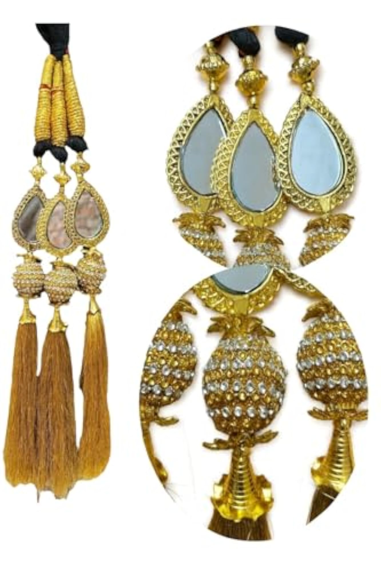 Bridal Mirror Paranda Braid Extension Hair Accessory