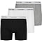 Calvin Klein Homme Boxer Lot De 3 Caleçon Coton Stretch, Multicolore (Black/White/Grey Heather), M