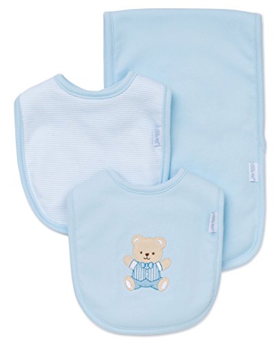 Image of Little Me 3 Piece Bib and Burp Set