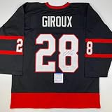 Autographed/Signed Claude Giroux Ottawa Black Hockey Jersey PSA/DNA COA