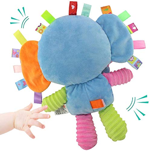 Upalupa Baby Tags Stuffed Animal Soft Toy Lovey Elephant Plush Toy Built-In Rattle Toy For Newborn Toddler Infant #TOP6