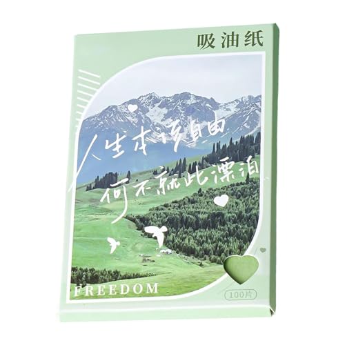 Folhas de absorção de óleo | absorvente de óleo | Folhas de borrão de óleo para rosto, papéis de lim