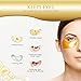 HOPEMATE Eye Patches, Under Eye Mask, 24K Gold Eye Treatment Mask, Dark Circles Gel Pads, Under Eye Bags Treatment for Puffy Eyes, Anti-Wrinkle , 14 Pairs