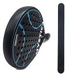 Protector Negro para Pala de Pádel Rugoso - Cinta Protectora para Pala de Pádel Multigranulada – Protector para Pala de Pádel de Silicona Negra. Color Negro