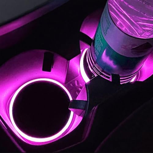 Accessoires de voiture LED pour porte-gobelet et console