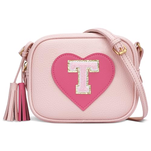 Image of KKXIU Birthday Gifts for Girls Initial Toddler Purse Cute Kids Crossbody Bag