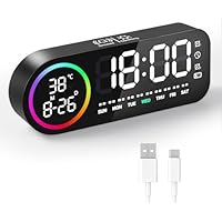 Diboniur Despertador Digital, LED Reloj Despertador Digital,