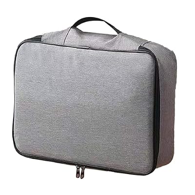 Certificate Storage Bag, Oxford Document Bag with Safe Code Lock, Multi Layer Storage Pouch for Certificates Passports Files, Durable Oxford Cloth Organizer for Home (Grey)