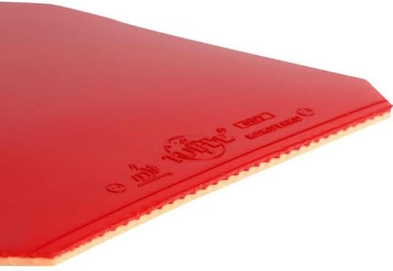Table Tennis Rubber, for PING Pong Rubber, Fast Attack Sponge, 39 Hardness, 2.0-2.2mm Thickness, Tacky for Enhanced Spin and, Red or Black