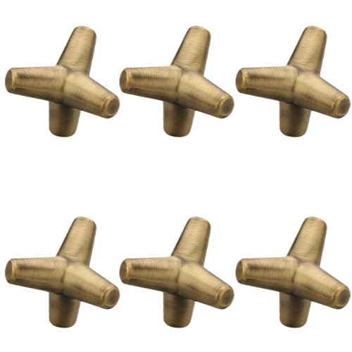 Image of Y Shape Knob for Drawer /Decorative Knobs and Pulls /Drawer Knob /Door Knobs for Drawers (Zinc Alloy /Brass Antique Finish) Pack of 6-| 3 Years Warranty |