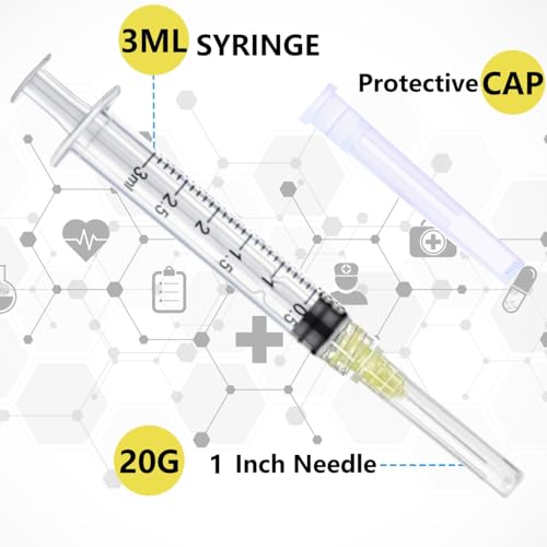 50 Pcs/Box - 20Ga 3ml Lab Dispensing Utensils, Individually Wrapped