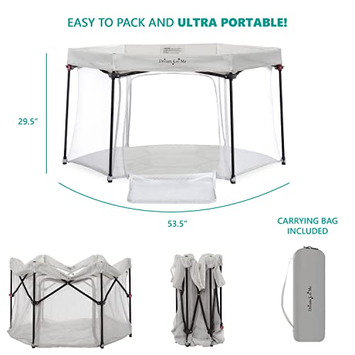 Dream On Me Onyx Playpen In Grey, Baby Playpen, Portable And Lightweight, Playpen For Babies And Toddler - Comes With A Comfortable Padded Floor #TOP2