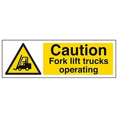 vsafety 64002 au-r segnale di, veicolo Attenzione elevatore camion di plastica rigida, ritratto, 200 mm x 300 mm, colore: nero/giallo