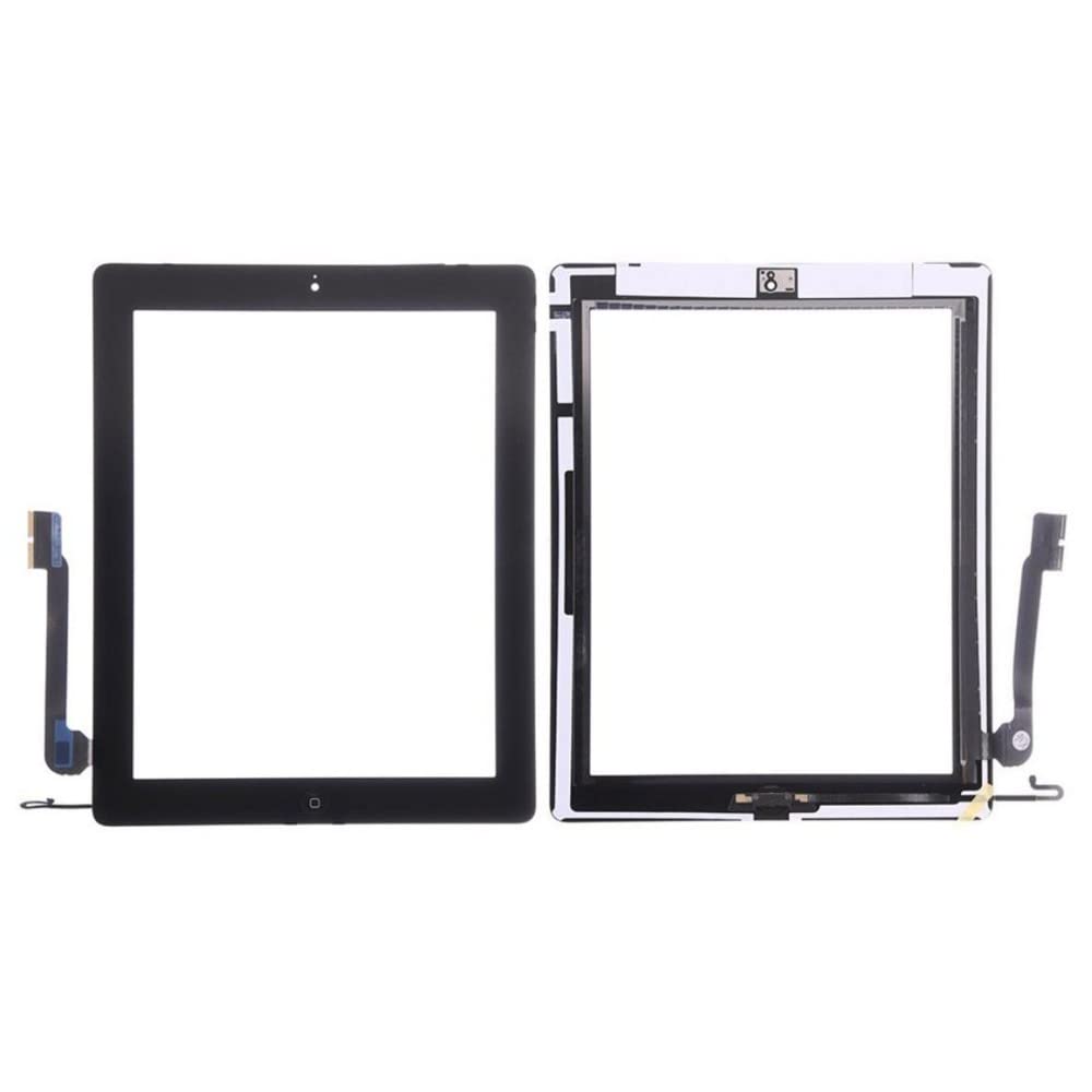 MrSpares Touch Screen Digitizer Assembly Compatible for iPad 4 : Black
