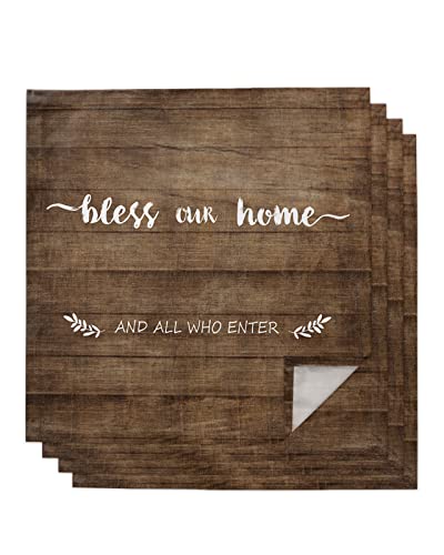 Servilletas de Tela Pack 4 20x20 Pulgadas Bless Our Home miniatura 1