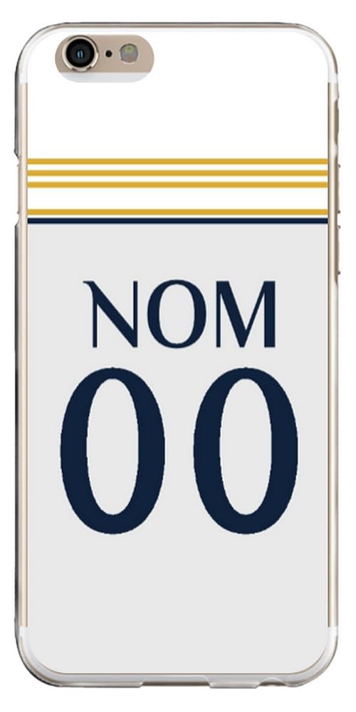 CS Coque Foot Maillot Real Madrid Domicile Saison 2023 2024 Personnalisable (iPhone 6 Plus/iPhone 6S Plus)