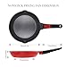 Bobikuke 10 Inch Non Stick Frying Pan Skillet, Nonstick Saute Pan Egg Pan Non Toxic, Detachable Handle, Compatible with All Stovetops, PTFE & PFAS & PFOA Free, Oven Safe, Red