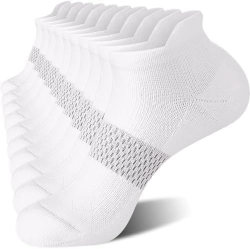 FITRELL 5-6 Paar Sneaker Socken Damen Bunte Sportsocken Gepolsterte | Laufsocken Knöchelsocken mit Polsterung Damensocken Atmungsaktive mit Fußgewölbestütze