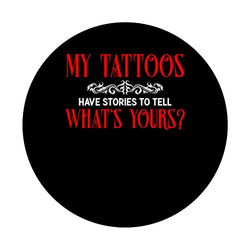 Tattoo Artist Job Art Lovers Tattoo Gun Inks Tattooist PopSockets Swappable PopGrip, Black - Image 3