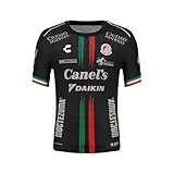 Charly 2025/26 Atletico San Luis Men's Soccer Jerseys – Home & Third Kit with UV Protection,Factor Technology (US, Alpha, Medium, Regular, Regular, Third - Black)