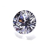 Alone Moon 50pcs 6.5mm Round Loose Whtie Cubic Zirconia Resplendent Grade Hearts and arrows cut loose cz gemstones for Ring/ Necklace /Earrings inlay and DIY hand-made