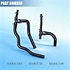 Sorello Heater Hose Set with TEE Supply-Return Compatible with Dodge Journey 2009 2010 2011 2012 2013 2014 2015 2016 2017 2018 2019 2020 2.4L L4, Replace 5058437AD; 5058437AI; 5058437AK #2
