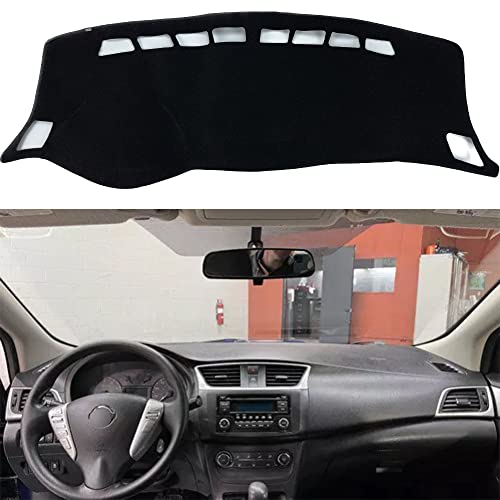 Tcxdioo Car Auto Dashboard Cover for Nissan Sentra Sylphy 2013-2015 2016 2017 2018 Left Hand Drive Dashmat Pad Carpet Dash Mat…