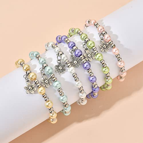 Image of Flower Girl Proposal Gifts, Will You Be My Flower Girl? Thank You Bridesmaid Cute Stretchy Bracelet Gifts for Girls On Wedding Day