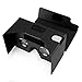 Google Cardboard,VR Headset 3D Box Virtual Reality Glasses with Big Clear 3D Optical Lens and Comfortable Head Strap for All 3-6 Inch Smartphones