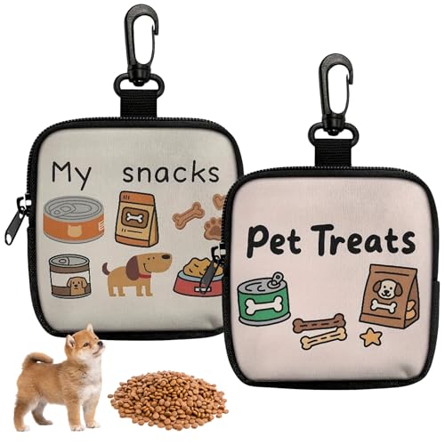 Sac À Friandises Sac De Nourriture Pochette Friandise pour Chien L'entraînement Fermeture Portable avec Fermeture Éclair Visualisation L'entraînement Et L'éducation Récompenses Rapides