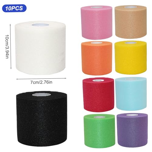 Tape, Athletic Tape 10 Roll 10 Color 33ft Wrist Breathable Tearable Lightweight Non-irritating Sponge Sports to Avoid Injuries/for Recovery, Athletic miniatura 2