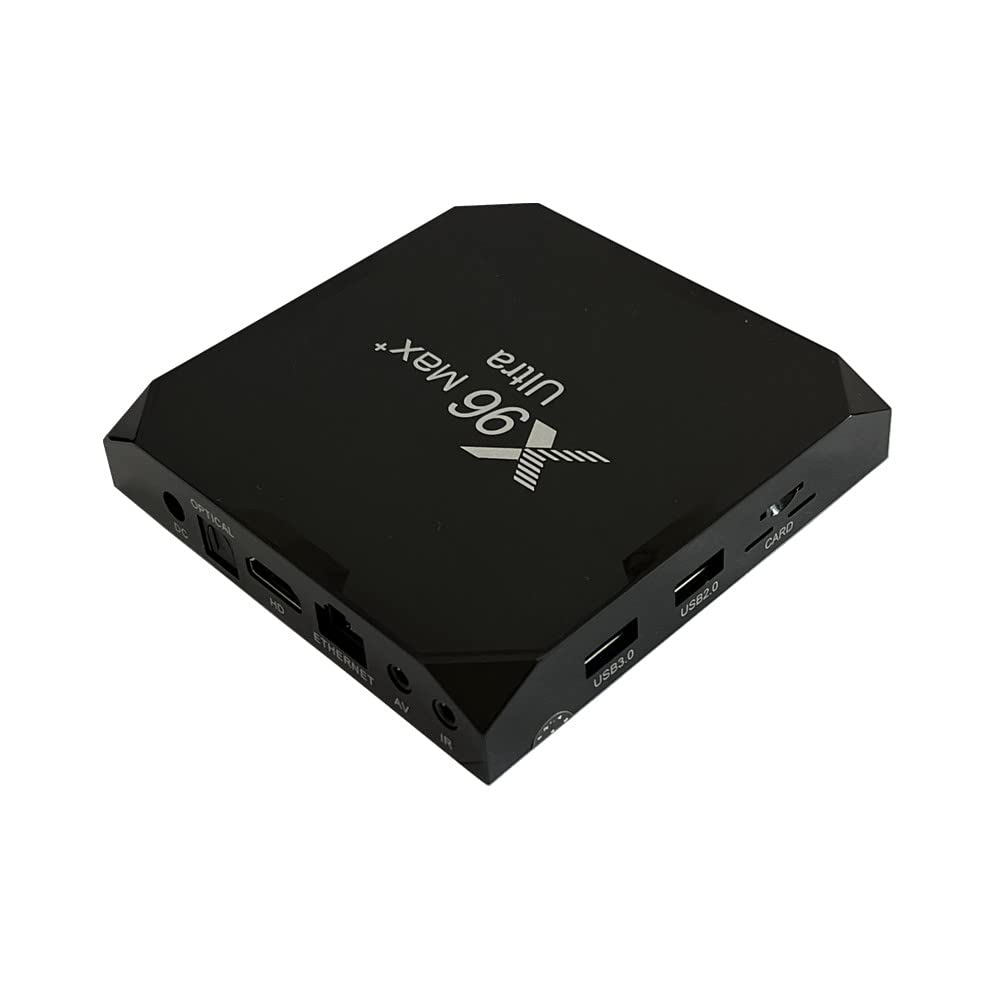 X96 Max Plus Ultra TV Box Android 11 Amlogic S905X4 4GB 32GB Supporto AV1 H.265 HEVC, 4K 60FPS 2.4G/5G Dual WiFi BT4.0, USB3.0