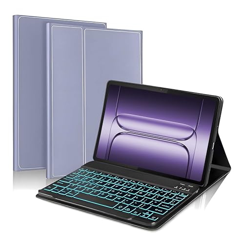 Image of ProElite Keyboard case for OnePlus Pad 3 13.2 inch 2025, Magnetic Detachable Wireless Bluetooth Keyboard for OnePlus Pad 3 13.2 inch 2025 [Built-in 7-Colors Backlit], Lavender