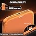 Speaker Protector Compatible with iPhone 17 Pro Max, USB C Dust Plug with Speaker Dust Cover, Metal Mesh, Cleaning Tools, Orange (Not for iPhone 17/17Pro)