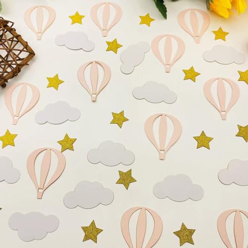 Confettis pailletés or et rose E-ASUM de qualité supérieure pour fête à thème