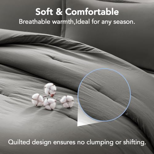 Image of Quataly Oversized Queen Comforter Set Prewashed Lightweight Quilted Bedding
