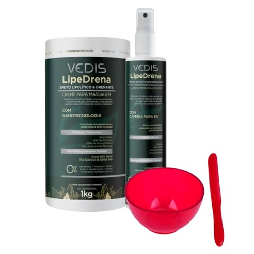 Kit Creme de Massagem e Fluido Potencializador LipeDrena Vedis