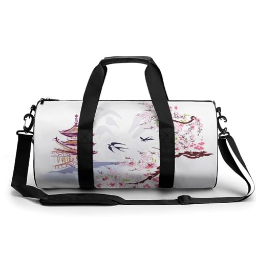 Sac de sport Pavillon Fleurs de format duffel bag léger et logeable