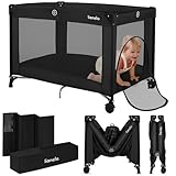 Lionelo Amelie Baby-Reisebett, ab Geburt bis 15 kg, klein, faltbar...