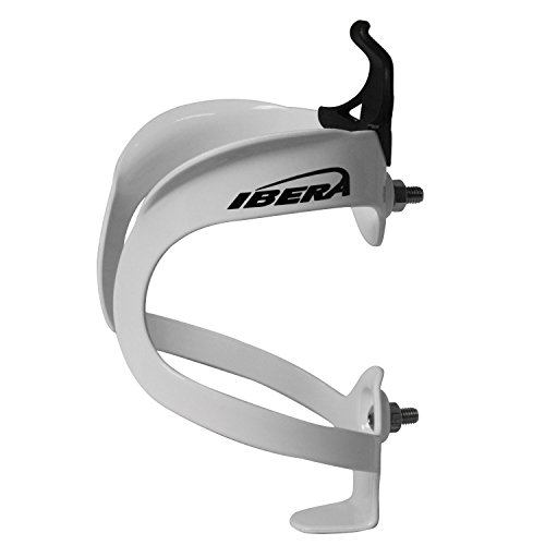 Ibera Bicycle Lightweight Aluminum Water Bottle Cage, White - Thumbnail 3