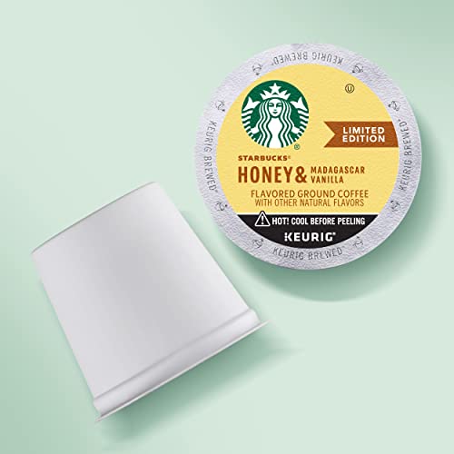 Image of Starbucks Flavored K-Cup Coffee Pods, Honey & Madagascar Vanilla, for Keurig Brewers, Limited Edition, 6 boxes (60 pods total)