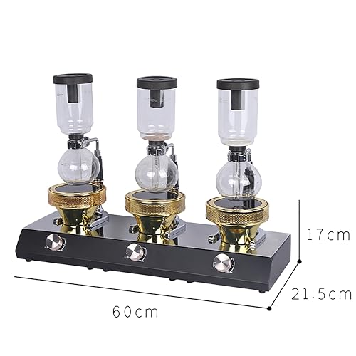 Vacuum Coffee Maker with Halogen Lamp, Mesh Heating Surface, 5-position Switch, Thermostatic Control for Home, Office, Cafe - Image 5