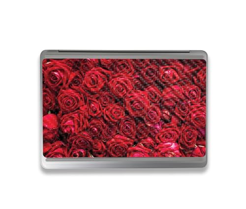 Image of MightySkins Carbon Fiber Skin Compatible with Microsoft Surface Laptop Studio 2 (2023) Full Wrap Kit - Too Many Roses | Protective Durable Textured Carbon Fiber Finish | Made in The USA