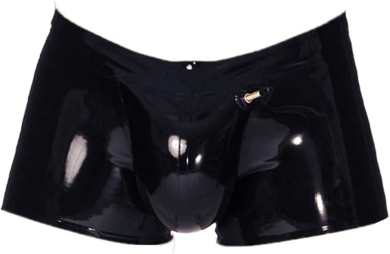 LEIMI Latex Rubber Pants Men's Inflatable Shorts Underwear